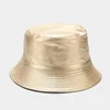 Berets Sun Protection Vintage Flat Top Bright Surface Fisherman Hat For Travel