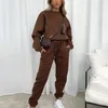 Running Sets Women Suit Stylish Women's Oversized Sweatshirt Lounge Set Comfy Two-piece With Baggy Sweatpants Pockets For Home