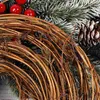 Decorative Flowers 1 Roll Grapevine Wreath Rattan Ring Decor DIY Garland Christmas Craft Vines Base For Fall Winter Home Wall Party