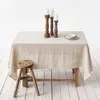 Tischdecke aus europäischem Flachsleinen, 100 % reine natürliche rechteckige Abdeckung für Zuhause, Esszimmer, Party, Urlaub, Küche, Dekor 231019