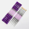 Makeup Tools Dualed Nail Brush Acrylic Art Borsts Professional Gel Polish Liner Flower Målning Ritning Manikyr 231020