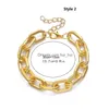 Chokers Punk Chain Choker Necklaces Collar Hip Hop Chunky Gold Color Thick Statement Necklace For Women Men Jewelry Gift 2Pc248W Dro Dhjun