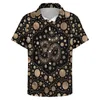 Chemises décontractées pour hommes Gold Dot Art Chemise de vacances OM Symbole Summer Male Streetwear Blouses à manches courtes Vêtements personnalisés Grande taille 3XL 4XL