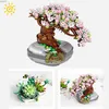 Blocks Bonsai Tree Succulent Sakura Potted Plant Building Blocks Set Artificial Flowers Gifts DIY Bouquet Building Bricks for Adults R231020