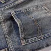 Erkekler Kot erkek y2k sokak kıyafeti gündelik moda düz-bacaklı yığılmış pantolonlar sonbahar kış tasarımcısı vintage sokak denim pantolon