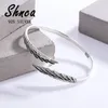 Bangle Thai Silver Vintage 925 Sterling Feather Angel Wings Open Charm Armband Bangles for Women Girl LB021 231019