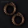 Stud KUYOUTH Trendy Copper Dragon Ring Ear Weight Magnet Earring Gauges Piercing Body Jewelry Expanders Stretchers 5mm 2PCS 231020