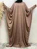 Etnik Giyim Son Dua Hijab Elbise Ramazan Kimono Femme Musulman Robe Gevşek Türkiye Yarasa Kol Kaftan İslami Abayas Kadınlar İçin