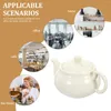 Servis uppsättningar keramiska tekanna vit te potten för hemma restaurang tearoom