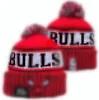 Men's Caps Basketball Hats Bulls Beanie All 32 Teams Knitted Cuffed Pom Chicago Beanies Striped Sideline Wool Warm USA College Sport Knit hats Cap For Women a3