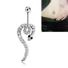 Anéis de umbigo de cobra, anéis antialérgicos de aço cirúrgico para umbigo, joias de piercing corporal, presentes para homens e mulheres