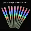 LED Light Up Cotton Candy Cones Colorful Glowing Marshmallow Sticks ogenomträngliga färgglada Marshmallow Glow Stick FY5031 B1031