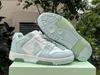 Designer Basketball shoes OW Light Green White Man Woman Unisex outdoor Sports Shoes Sneakers Fast Delivery With Box