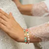 Anhänger Halsketten Weihnachtsarmband Perlenarmbänder Mädchen Armband Ästhetisches Dekor Perlen Charm Bulk Frauen Geschenke