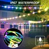 Inne imprezy imprezowe zapasy LED Magic String Kolor Dream z aplikacją do dekoracji świątecznej choinki El Bar Window 231019