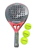 Squash rackets 3k transparent kol strand tennis racket fiber eva skum 3k raqueta de tenis playa eller endast boll 231020