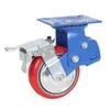 Castor Iron Core Polyurethane Heavy-Duty Castor Excorption Universal Wheel Wheel Wheel