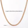 Łańcuchy 4,5 mm damskie naszyjniki 585 Rose Gold Kolor Tkaing Łańcuch Foxtail Link 50 60cm hurtowa biżuteria Drezno Prezenty LCN48