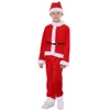 Cosplay Eraspooky Veet Weihnachtsmann Kostüm für Kinder Weihnachten Cosplay Kinder Karneval Party Anzug Jungen Hut Hosen Neujahr Outfitcosplay