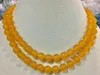 Chains Natural 8mm Brazilian Yellow Topaz Gemstone Round Beads Necklace 32''