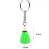 Sleutelhangers 200 stuks Mini Badminton sleutelhanger shuttle sleutelhanger sleutelhanger PVC souvenir