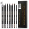 Ögonbrynsförstärkare Vattentät Pull Cord Peel-Off Brow Pencilwith Soft Brush Set Microblading Skapa långvariga klara vilda ögonbrynen Makeup Tool 231020