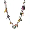 Hänge halsband Böhmen kvinnliga smycken mode handgjorda flerskikt trä pärlor kokosnötskal kvinnor klär gåvor etniska tillbehör