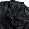 Vestes d'hiver pour femmes, grande taille, vêtements tendance, veste en cuir avec fermeture éclair, Slim Biker moto manteau Punk vêtements d'extérieur