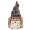 Trädgårdsdekorationer som avleder hartshantverk Yard Gnome Statue Don't Listing look Talk Tablett Decoration