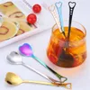 Coffee Scoops 30pcs Heart Shaped Coffee Spoon Stainless Steel Stirring Teaspoon Dessert Ice Cream Scoop Mixer Tableware Kitchen Bar Tools 231018