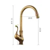 Kitchen Faucets Classical Faucet Retro household Flow Sink 360 ° rotation Sprayer High for Exclusive highend els 231019