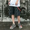 Shorts masculinos primavera verão bandanna homens bordado paisley oversize jean calça curta algodão denim calças hiphop meninos roupas 2023