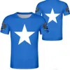 Somalia t shirt diy anpassad po namn nummer som t-shirt nation flagga soomaaliya federala republiken somaliska trycktextkläder311e