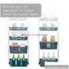 Boîtes de rangement Bacs Navy Over-The-Door Organisateur de garde-manger à 8 niveaux avec 2 paniers profonds de 6 FL Drop Livraison Home Garden Housekee Organizat Dh2On