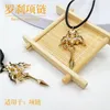 Chaînes Honkai Star Rail Collier Femmes Luocha Colliers Femme Mode Creative Cross Splicing Charms Cosplay Chaîne Alliage Party Collier