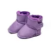 Baby småbarnskor vinter nyfödda babyskor klassiska designer skor pojkar och flickor varma snöstövlar