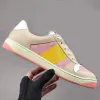 Luxe Lovelight Screener Crystal Casual Chaussures Femmes Baskets Hommes Chaussures Marque Designer Chaussures Rayé Mode Vintage Cuir Sale Fraise Baskets 35-45