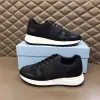 Herrenschuhe PRAX 1 Schnür-Sneakers Leder Freizeitschuhe Designer Gummisohle Schwarz Wildleder Runner Trainer Top Qualität mit Box