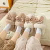 Slippers Autumn Winter Plush Femifle Fluffy Big Bow Cotton Cute Home Non Slip Warm Shoes For Women 231019