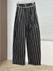 Women's Pants Vertical Striped Wide Leg Trousers Casual Fashion 2023 Summer