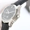 Master 1428421 AAAAA 5A Qualität 1:1 SuperClone 39 mm Herrenuhren automatisches mechanisches Uhrwerk Saphirglas Lederband mit Geschenkbox Jason007 Uhr 02