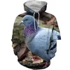 Anpassade tees Polos Fat Pigeon Print Men's Casual Baseball Suit 3D Digital Printed Pigeon Series tröja