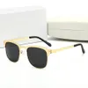 Óculos de sol redondos de metal, de luxo, de alta qualidade, polarizados, masculino, designer, óculos de sol, lunettes de soleil pour hommes com box333d