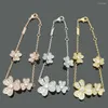 Link Bracelets Wholesale Of High-quality Fashionable Jewelry Clover Glossy Bracelet Ladies' Size Flower