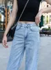 Jeans da donna Donna Gamba Dritta Y2K Cotone A Vita Alta Larga Femminile Streetwear Per Le Ragazze Fidanzato Pantaloni In Denim Estate 2023