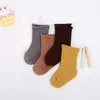 Skarpetki dla dzieci 5 Pairs/Lot Baby Socks Dzieci Dziewczyna Zimowa zima ciepłe skarpetki Silne kolory Akcesoria na 0-12 lata Dziecko Fall 231020