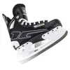Patins de gelo cabeça original sapatos de patinação de hóquei no gelo para crianças e adultos sapatos de faca de bola preta tênis de patinação de gelo real 231019