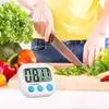 Mini Digital Kitchen Timer Stora siffror Högt larm Magnetiskt stödstativ med stor LCD -skärm för matlagning av sportspel