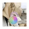 Party Favor Party Favoring Feeling Wheel Double Sided Keychain Colored Acrylic Keychains Lage Decorative Pendant Keyring Key Chains Home DH8XT