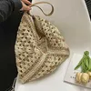 Shoulder Bags Summer Weave Straw Tote Bag 2023 New In Travel Big Beach Bags Handmade Lady High-capacity Handbagqwertyui879